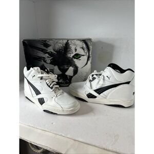 Puma Men's Basketball Vintage Attack Hi - High Tops Size 11 1/2 New White/Black
